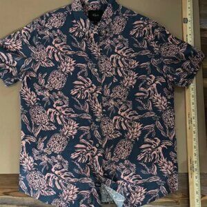 Rails Blue and Pink Casual Button Down Shirt